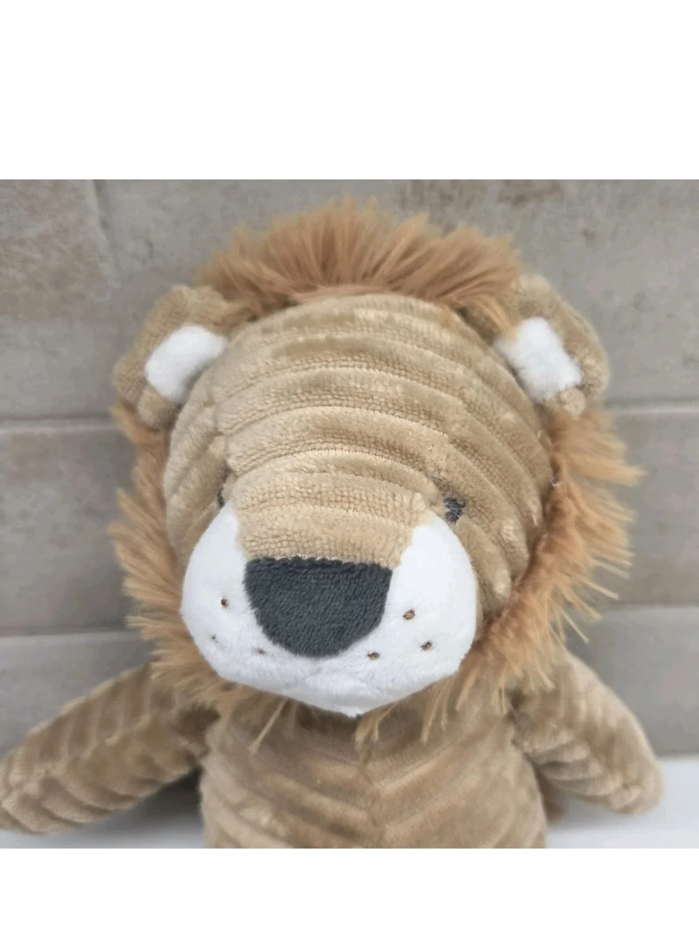 Carters Tan Brown Ribbed Corduroy Plush Lion Baby Toy Stuffed Animal Lovey 2020